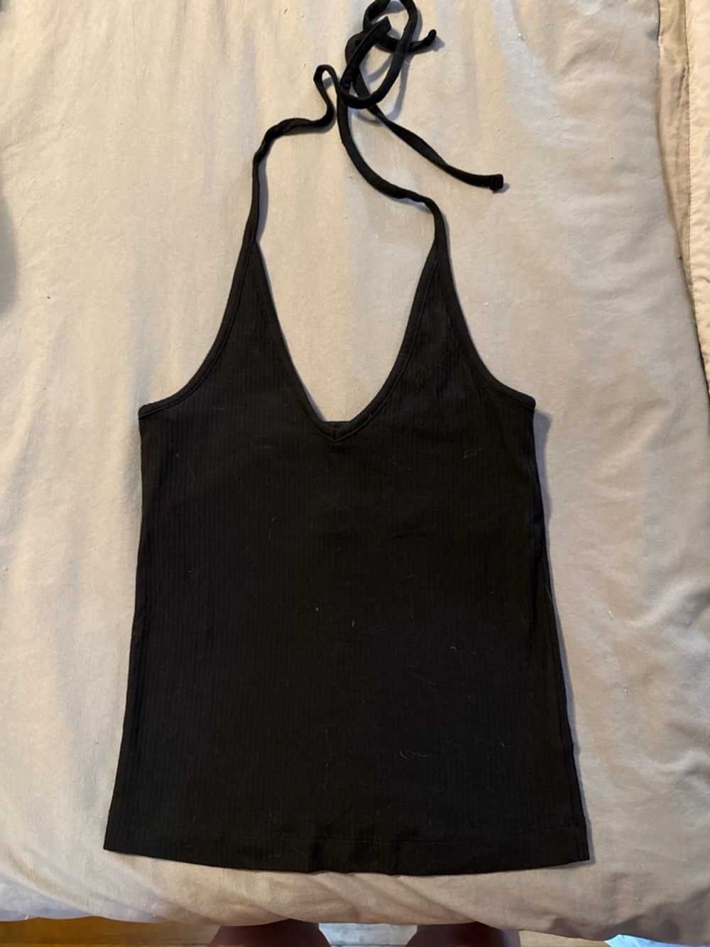 Old Navy Black Ribbed Halter Camisole